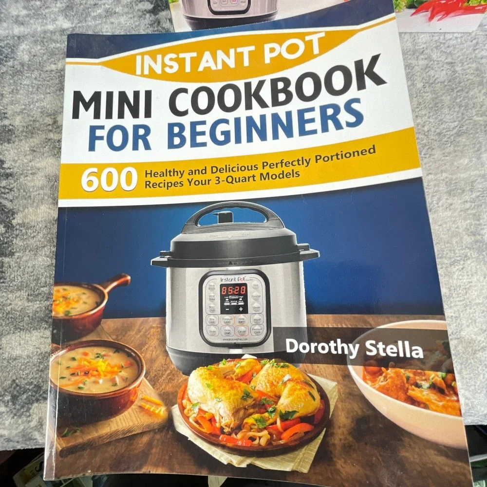 Instant Pot Mini for Two & Cosori Air Fryer Cookbook Lot 4 Books Beginners